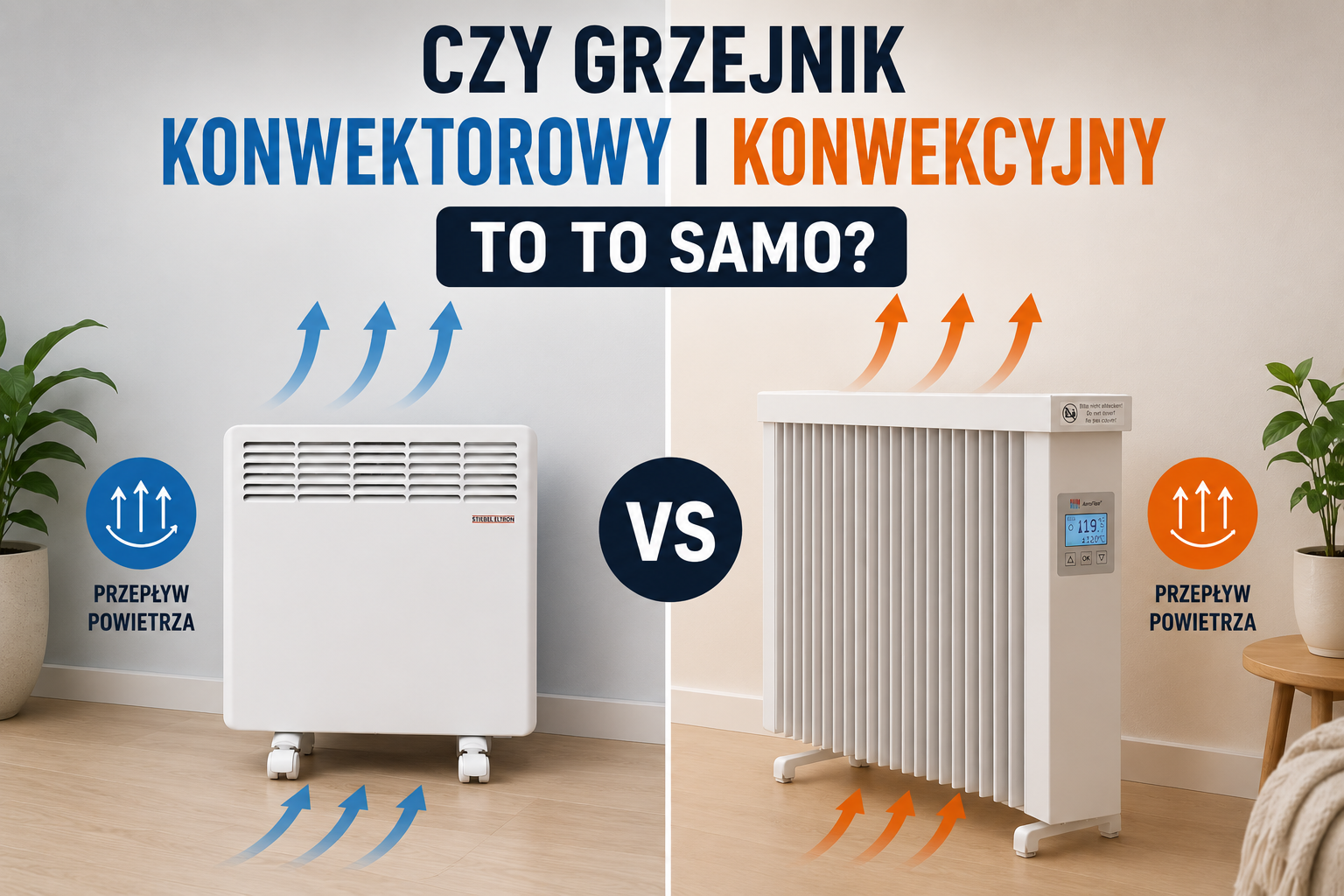 czy grzejnik konwektorowy i konwekcyjny to to samo?